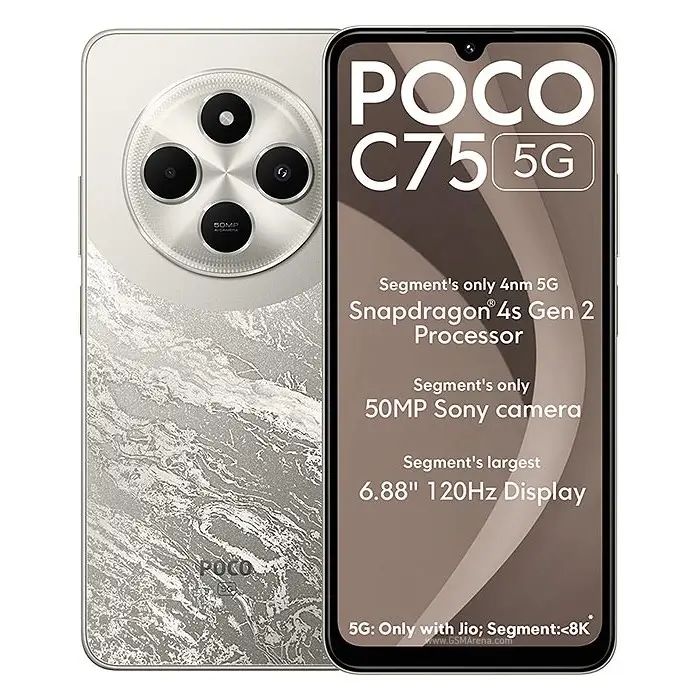 Celular Poco C75 Dual Sim / 256GB / 6GB RAM / Tela 6.74"